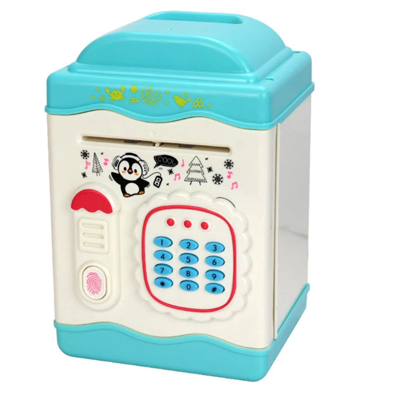

Cartoon Fingerprint Music Piggy Bank Coin Cash Password Money Box Automatic Deposit Electronic Saving Box Kid Birthday Gifts
