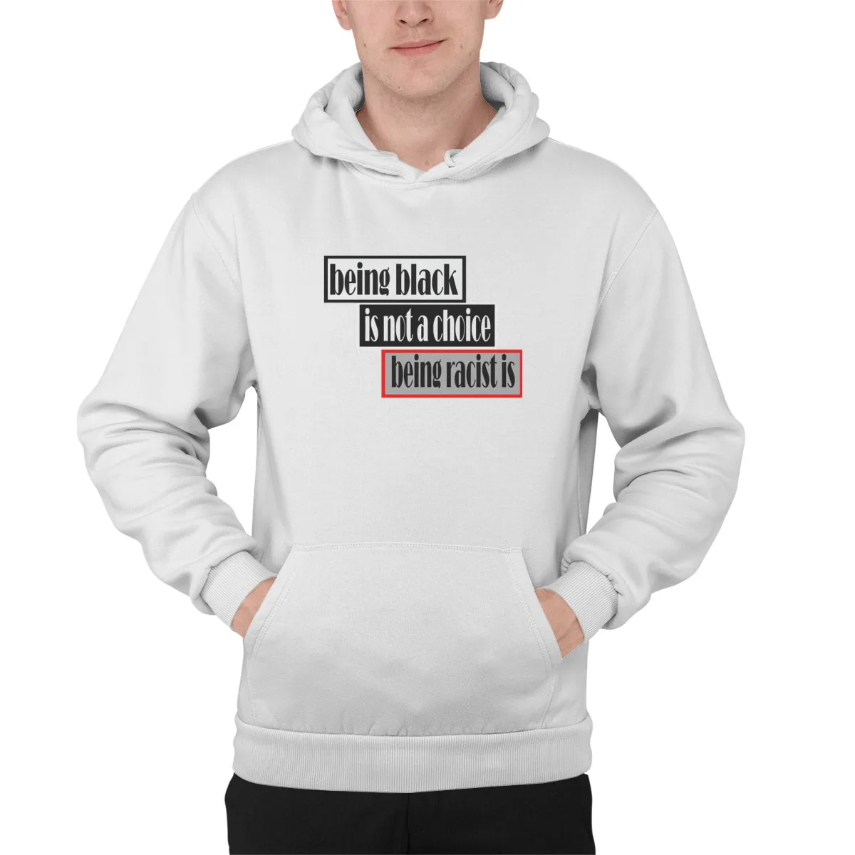 

Men's Hoodie memory being black is not a chEssentials Funny Streetwear autumn pocket Men Clothing 42435