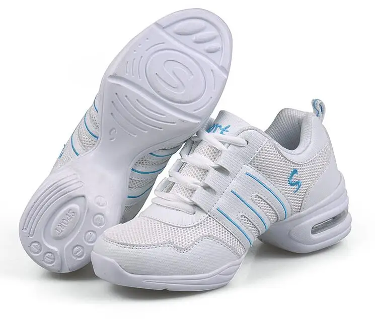 Кроссовки женские сетчатые мягкая подошва дышащие легкие для джазовых танцев