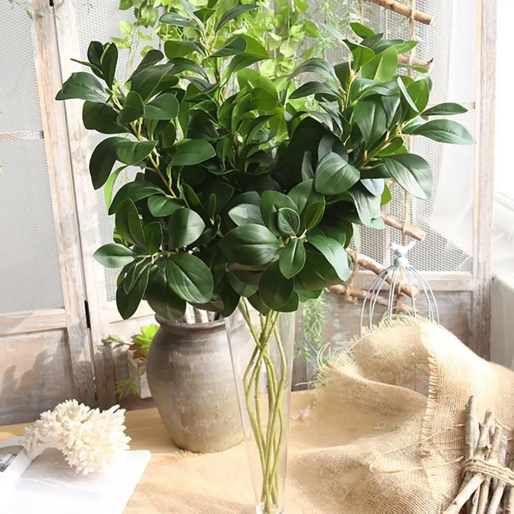 

80%HOT1Pc Artificial Tree Branch Leaves Garden DIY Stage Party Wedding Craft Decor