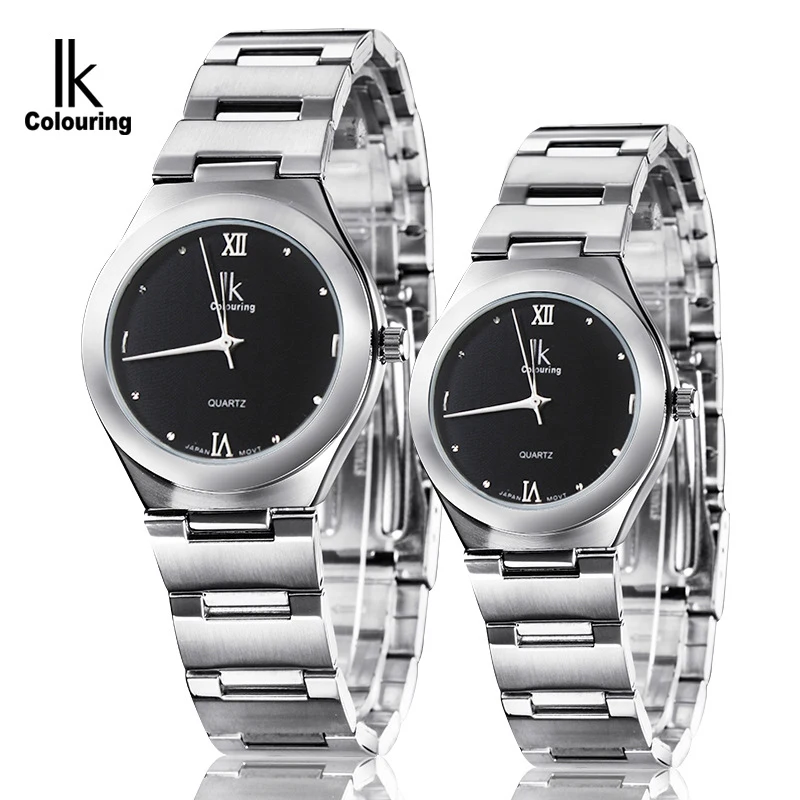 Пара простых наручных часов для мужчин и женщин модные кварцевые часы влюбленных