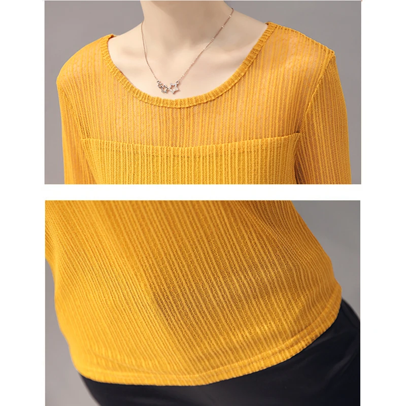 

Summer Chiffon 2020 Women Top Three Quarter Sleeve Elegant White Lace Mesh Hollow Out Ladies Shirt Transparent Blusas Shirts 91G