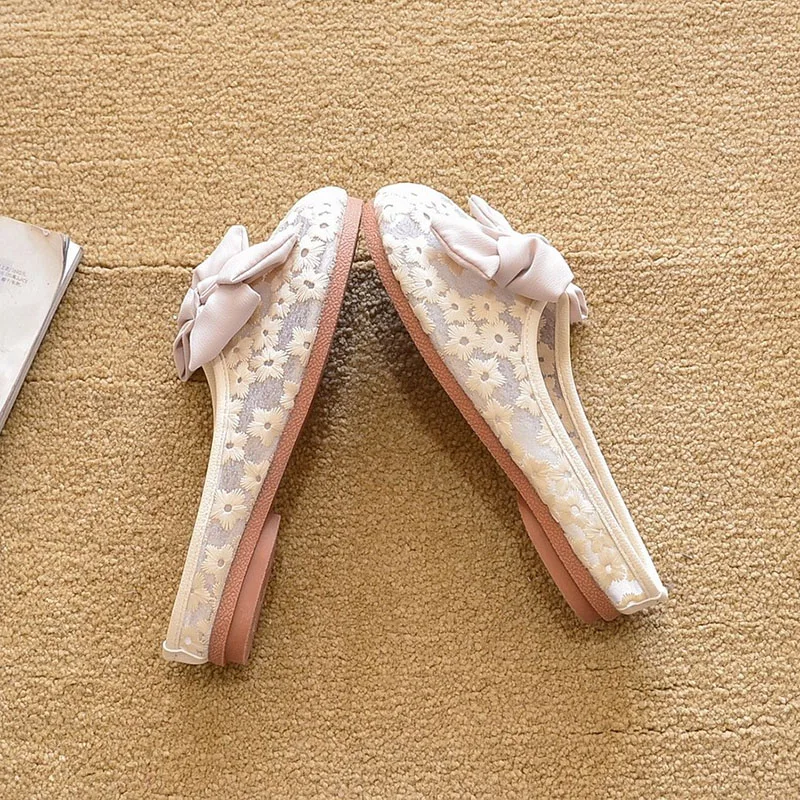 

Fashion Summer Shoes Women Flats Breathable Mesh Shoes Casual Women Flat Shoes Thick Sole Sweet Ladies Footwear A3656