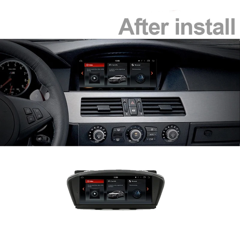 Автомобильный мультимедиа для BMW 5 серии E60 E61 2003 2004 2005 2006 2007 2008 2009 2010 CarPlay TPMS GPS аудио