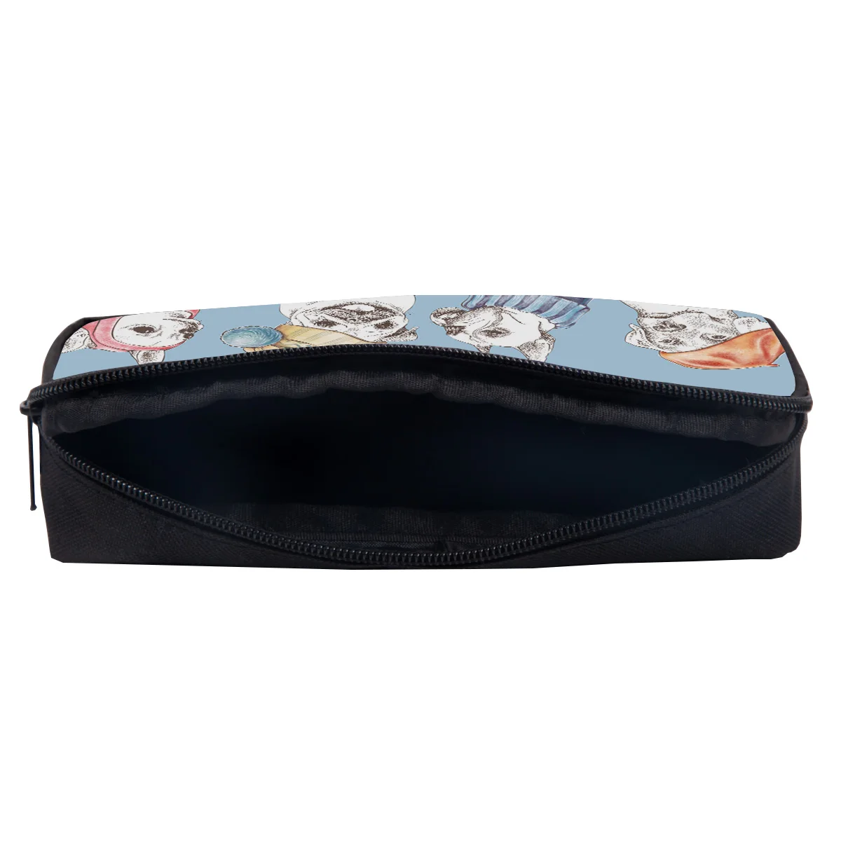 Чехол-карандаш для собаки бульдога мопса синего цвета женская косметичка