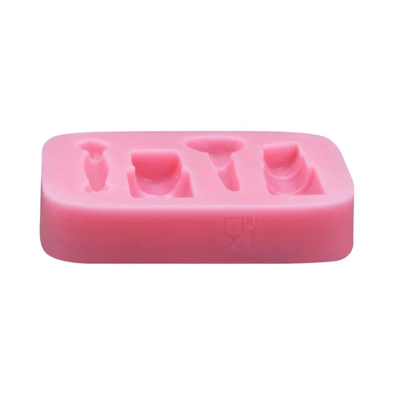 

5Pcs DIY Lipstick Eyeshadow Palette Resin Mold Makeup Case Keychain Pendant Mold A2UA