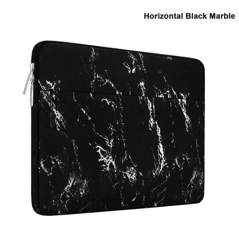 Black Marble Сумка для ноутбука MOSISO для Macbook xiaomi Dell hp Asus acer lenovo Surface Laptop Air Pro 11 13 13,3 14 15 дюймов Чехол - Цвет: Black Marble