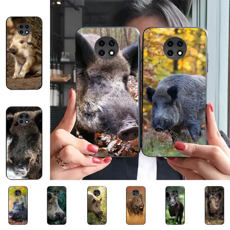 

Wild Boar Animal Phone Case For Redmi 9 5 S2 K30pro Silicone Fundas for Redmi 8 7 7A note 5 5A Capa