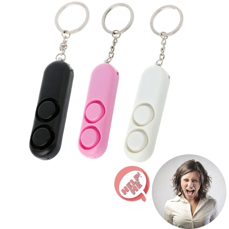 

Self-Defense Safety Alarm 120dB Dual Siren Personal Security Alert With Keychain