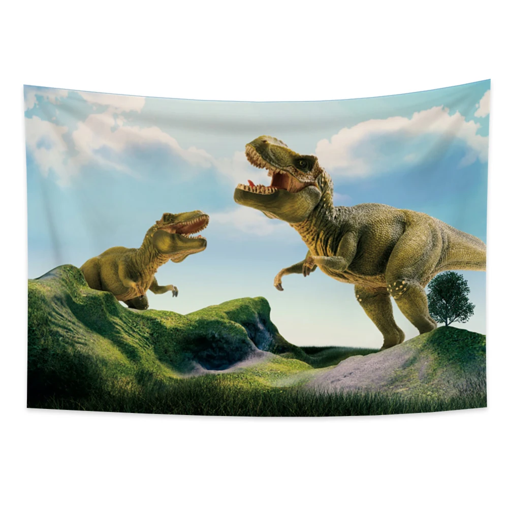 

Fashion tapestry dinosaur Grassland landscape tapestry wall hanging home decoration living room bedroom dormitory decoration