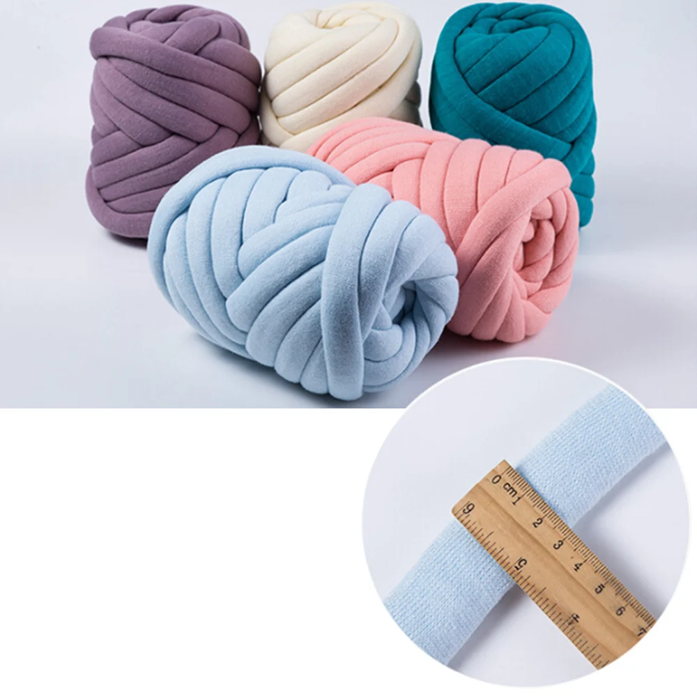 500 г/мяч супер толстая натуральная шерсть массивная пряжа DIY громоздкая рука