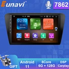 Автомагнитола Eunavi DSP, 2 Din, Android 11, GPS, мультимедийный плеер для SKODA Octavia A7 III 3, 2014, 2015-2018, сенсорный экран HD 10,1 дюйма