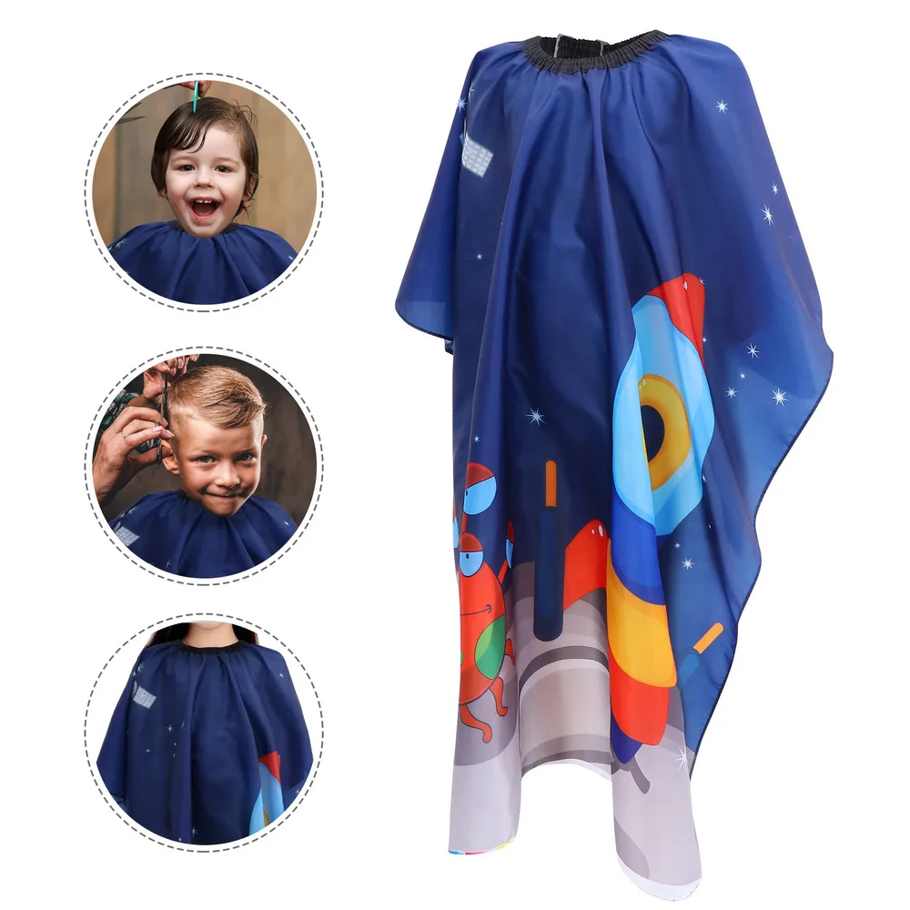 

2Pcs Kids Hair Cutting Capes Children Hairdressing Salon Home Barber Capes