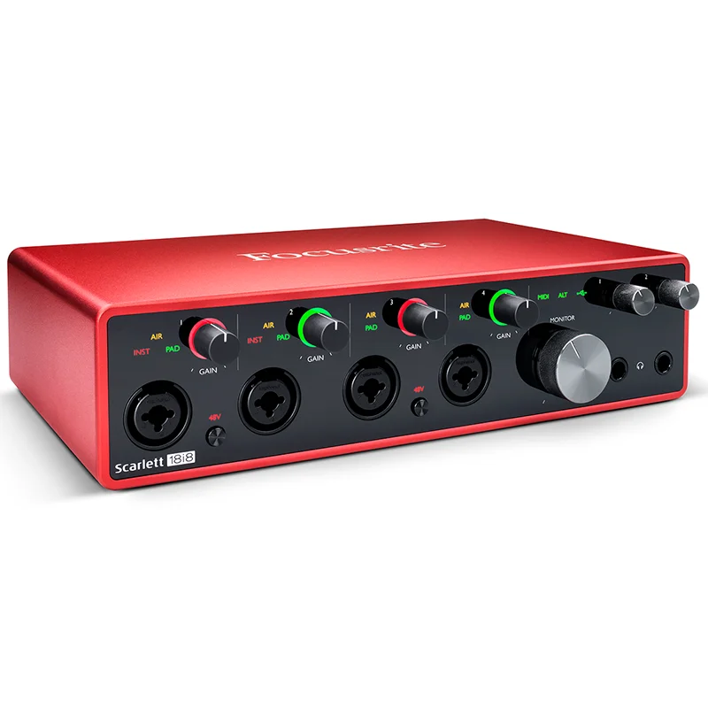 

Scarlett 18i8 3rd Gen USB Professional Audio Interface Sound card Sing Music Live Recording Guitar band