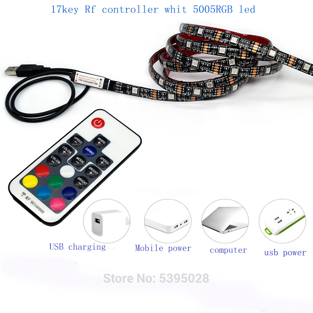 Светодиодная лента USB для ТВ фон светильник костюм низкая Напряжение 5В Usb
