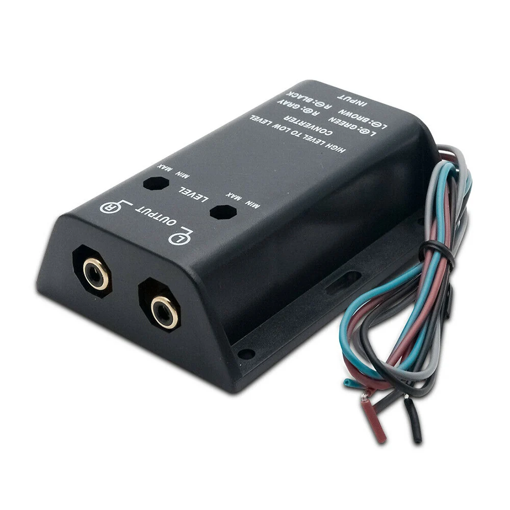 Автомобильный RCA конвертер Динамик высокого стерео аудио до низкого уровня линия