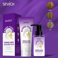 sevich amino acid hair mask removes yellow and brassy tones hair shampoo brassy tones repairs frizzy make hair soft smooth