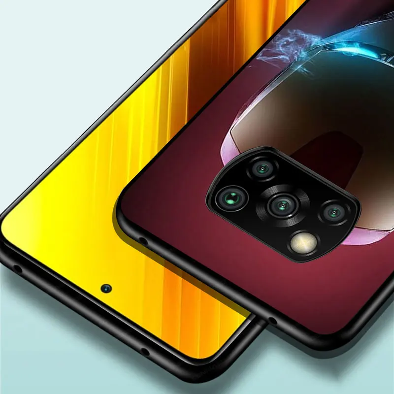 

Marvel iron man Cartoon for xiaomi 5 5X 6 6X A1 A2 Poco F1 F2 X2 X3 M2 M3 C3 F3 NFC Lite Pro TPU Black Phone Case