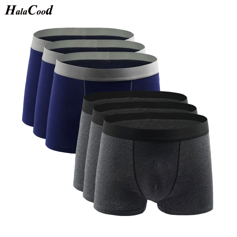 

6Pcs/lot 2020 Brand Men Underwear Soft Cotton Boxer Shorts Men Panties Breathable Multi Color Underpants Interior hombre Panties