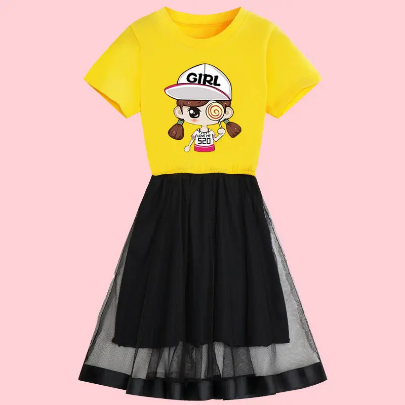 Girls Dresses 2020 summer Girl Dress teenage Kids For Casual Wear Children Clothing 8 10 12 years | Детская одежда и обувь
