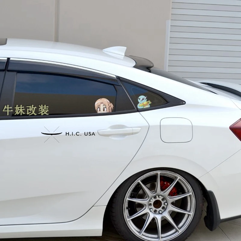 Для Honda Civic- модель спойлер на крыше высокое качество PMMA материал Автомобильный задний спойлер Civic спойлер на крыше
