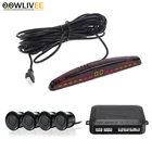 Датчик парковки OOWLIVEE, с ЖК-дисплеем, 22 мм, 4 датчика парковки, черныйбелыйсерый