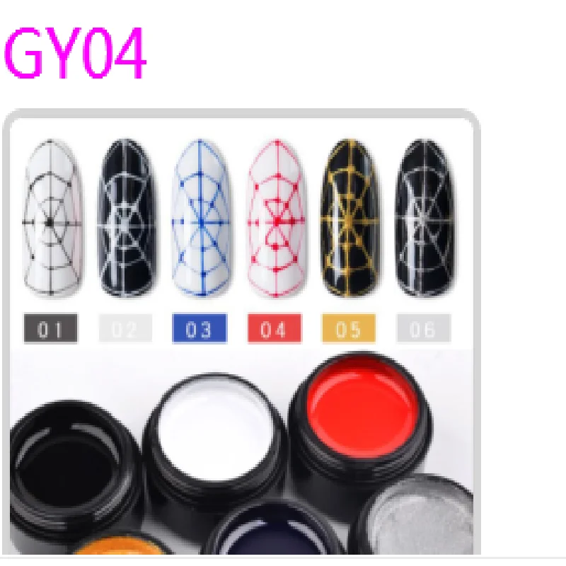 

1 Bottle Nail Art Gel Liner Paint Glue Fluorescent Long Lasting Draw Golden Silver Line Acrylic Nails Polish Manicure UV Gel 50%