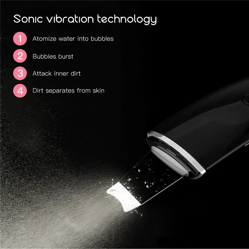 Goede Usb Ultrasone Huid Scrubber 4 Modi Diepe Reiniging Gezicht Pore Cleaner Skin Massager Gezicht Lifting Huid Peeling Comedondrukker