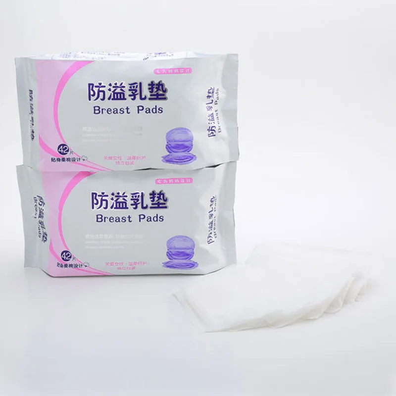 Almohadillas desechables suaves para lactancia materna, paquete de 42 unids/paquete de telas no tejidas, almohadillas de lactancia de maternidad, almohadillas s&oacute;lidas para lactancia-2
