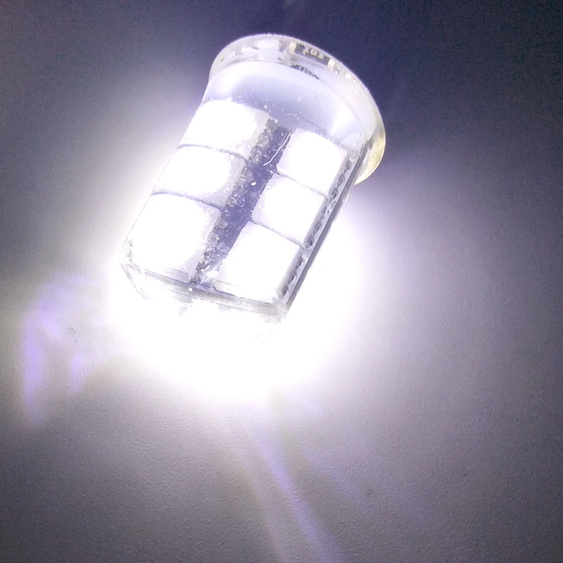 Супер яркий 50 шт./лот автомобильный Стайлинг 12В S25 5050 12 SMD LED 1156 1157 P21W BA15S BAY15D 12LED