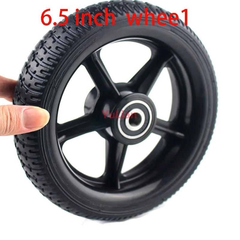 6 5 дюймовое твердое колесо с пластиковым ступицей/ободом для электрического