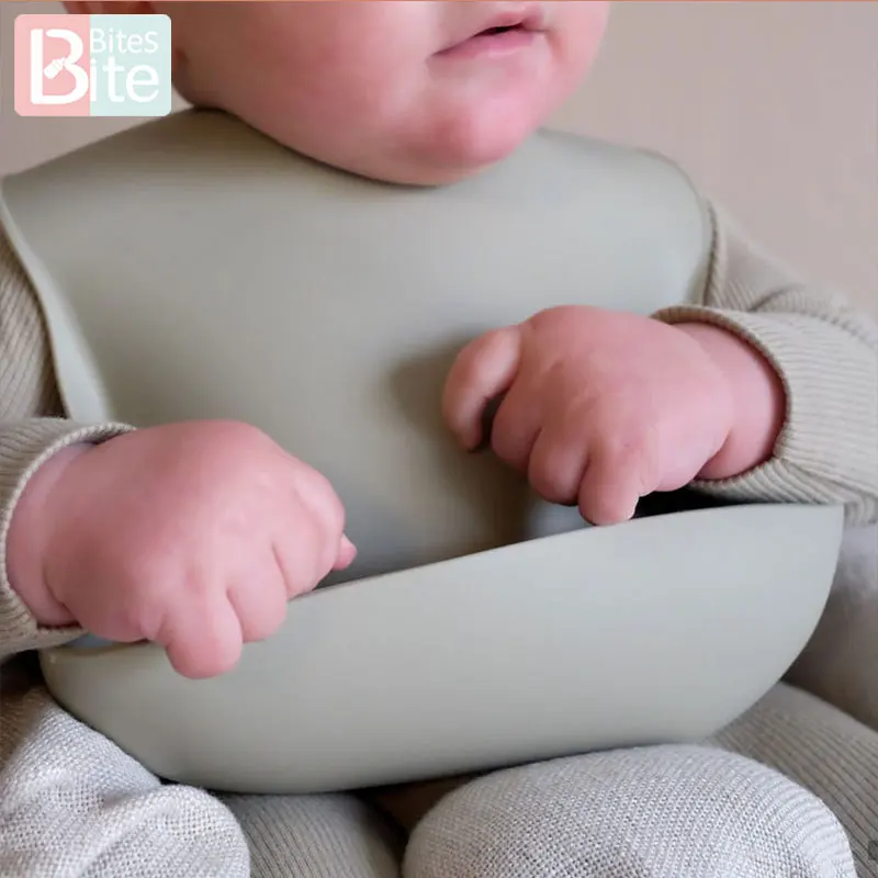 1pc Silicone Bibs Food Grade Baby Feeding Burp Cloths Bandana Drooling Aprons Breastplate Stuff | Детская одежда и обувь