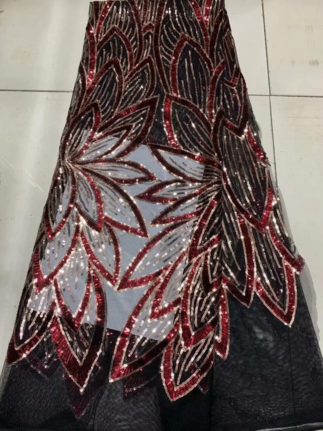 Органза Лидер продаж нигерийское кружево с блестками ткани 2019 Высокое качество