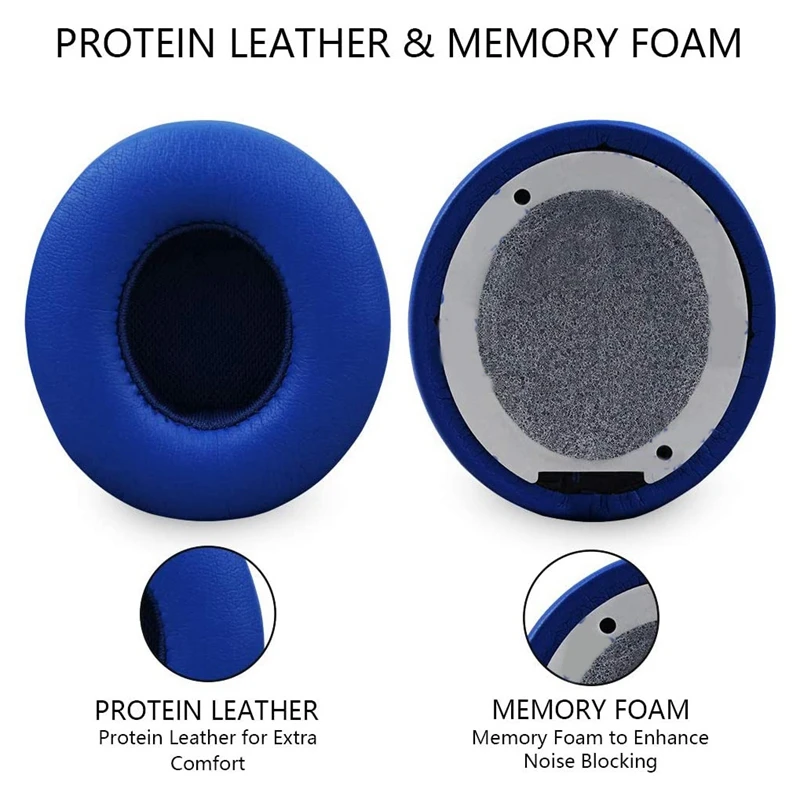 Сменные амбушюры кожаные/пенопластовые с эффектом памяти чехлы для наушников Beats
