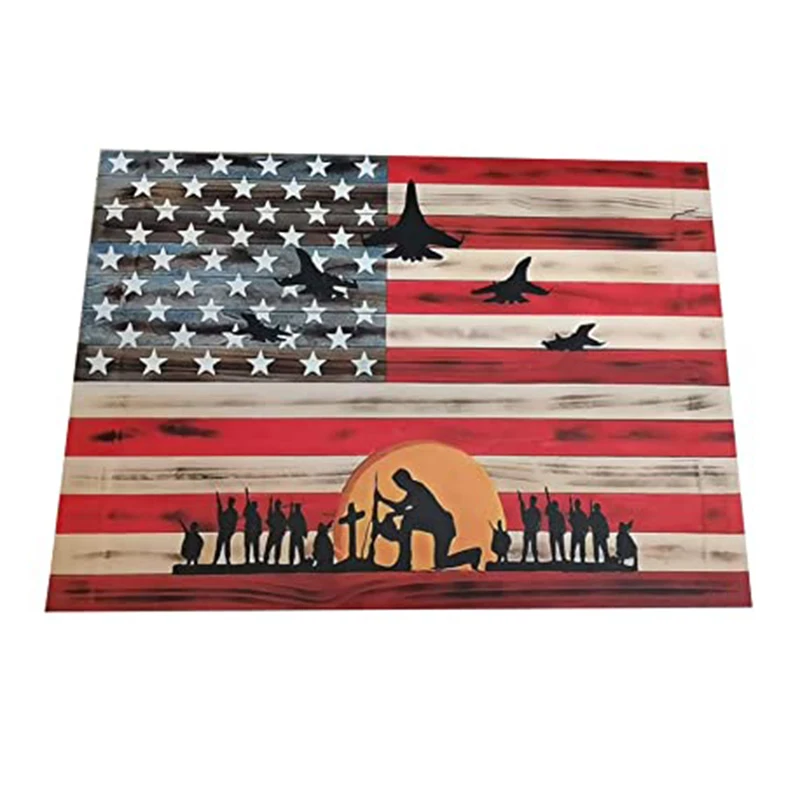 

New Wall Art Decoration with Chevron Board Durable Long Lasting Water-Proof Anti-Rust Wear Resistant for Living Room Bedroom