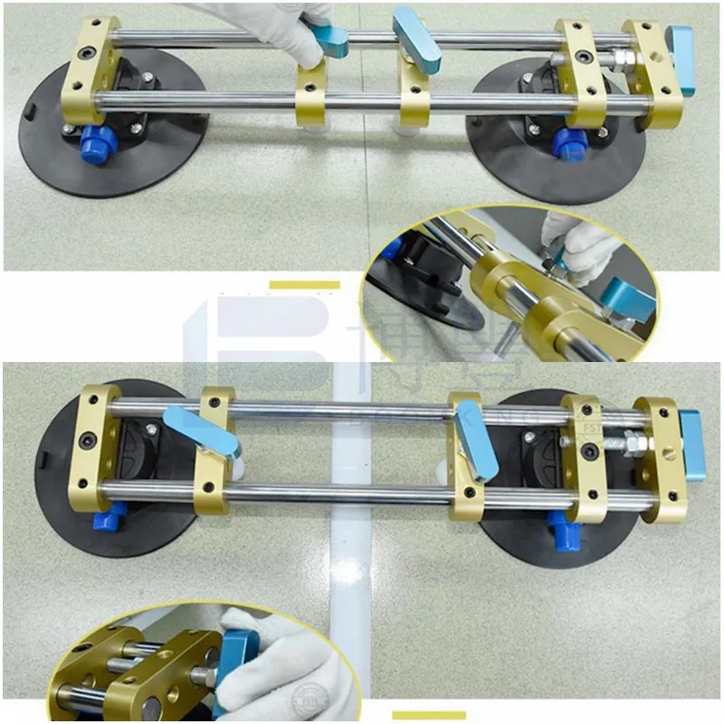 Регулируемый двойной присоска 2 чашки всасывания использовать для каменного