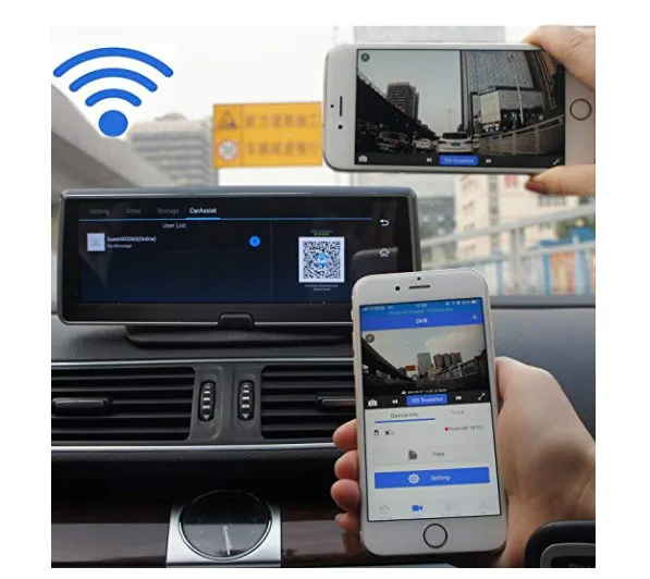 Видеорегистратор 8 дюймов 4G Android двойной объектив GPS навигатор ADAS Full HD 1080P |