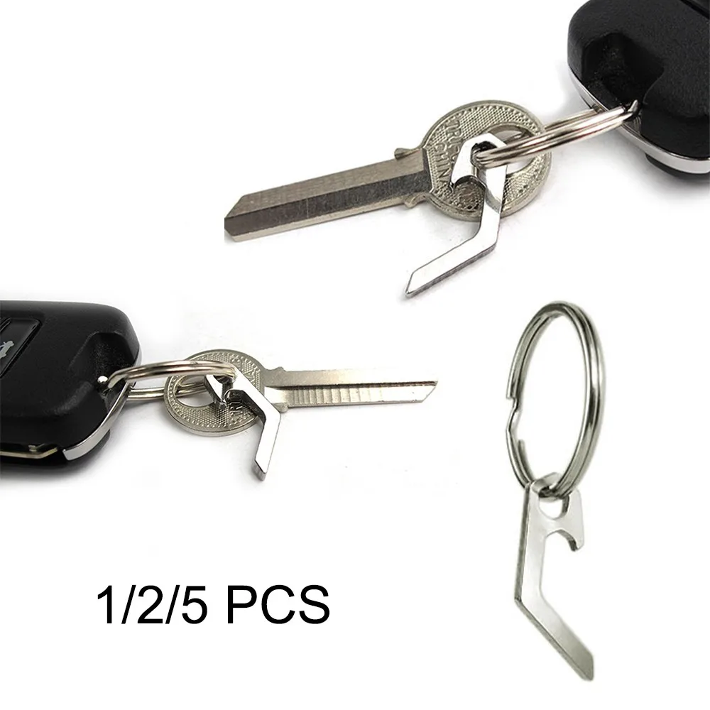 

Portable Mini Beer Bottle Opener Keys Ring Outdoor Camping Equipment Lightweight Tool Keychain Keyring Wine Small Screwdriver