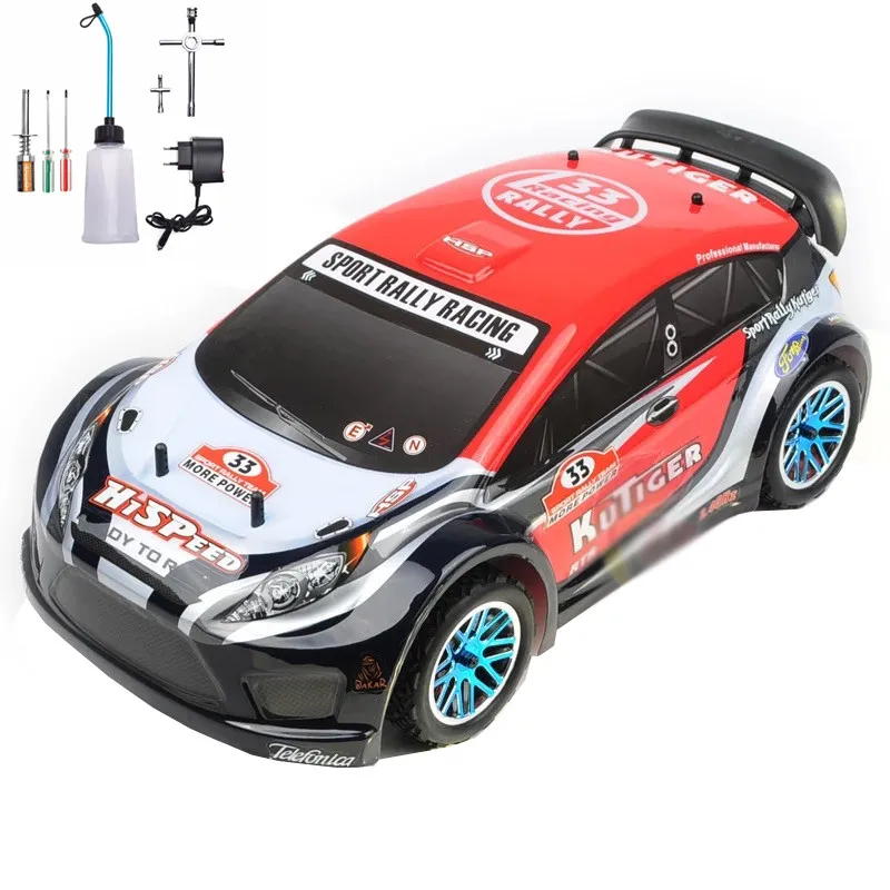 HSP RACING RC CAR KUTIGER 94177 1/10 SCALE 4WD ON ROAD NITRO POWERED SPORT RALLY RACING RC CAR 18CXP ENGINE