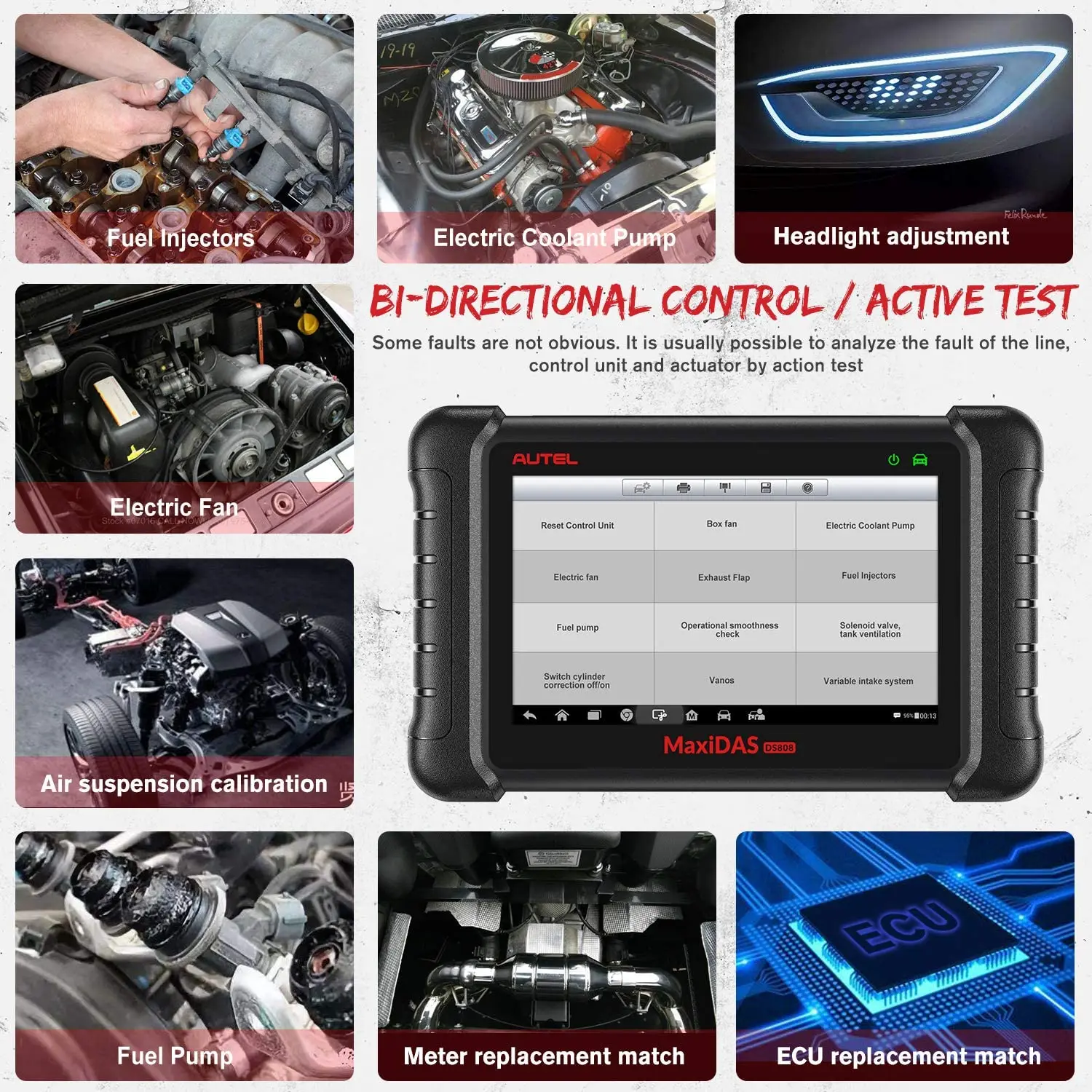 Диагностический сканер Aute maxanas DS808K Obd2 автомобильный считыватель кодов