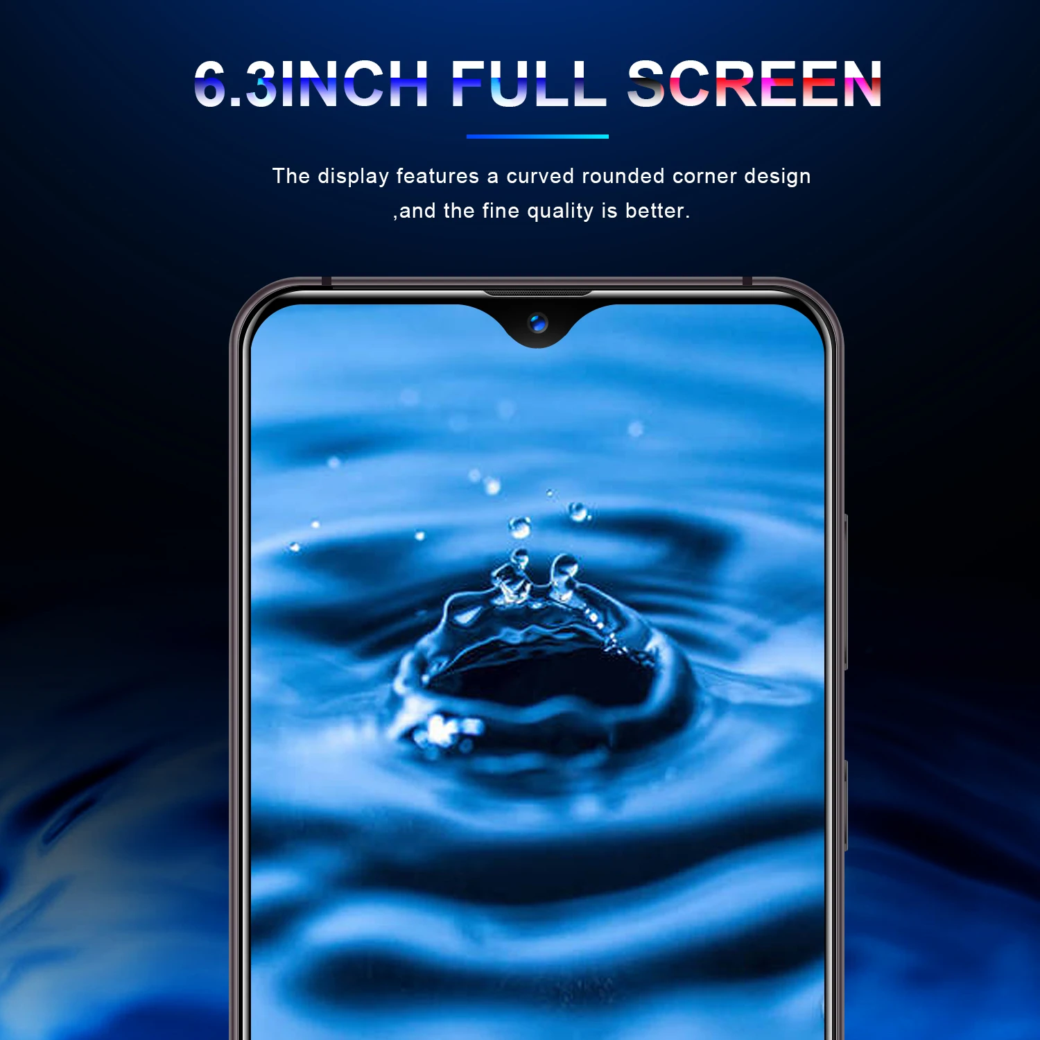 Mate35, 6,3 дюймов, 4G, смартфон, 6 ГБ ОЗУ, 128 Гб ПЗУ, экран капли воды, мобильный телефон, Распознавание отпечатков пальцев и лица, разблокировка, сотовый телефон