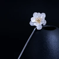 925 sterling silver hair stick lotus flower chinese traditional wedding hair accessories hairpins luxury jewelry air express