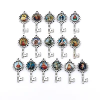 80pcs jesus christ icon key alloy charms pendants for jewelry making findings 14 8x31mm a 571