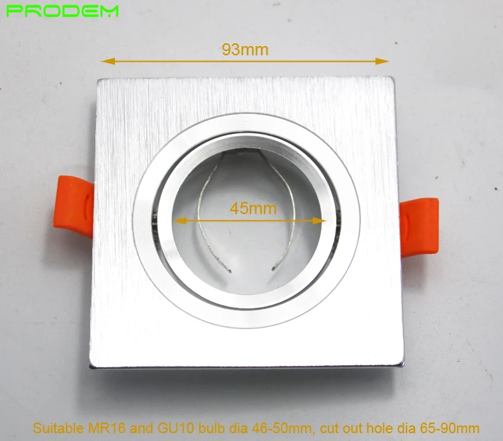 Наборы сделай сам 6 упаковок квадратный алюминиевый светодиодный светильник с
