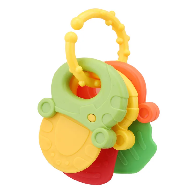 

4PCS/Set Fruit Marine Life Shape Baby Teether Bracelet Teethers Newborn Nursing Mittens Teether Baby Rattles Toy Gifts
