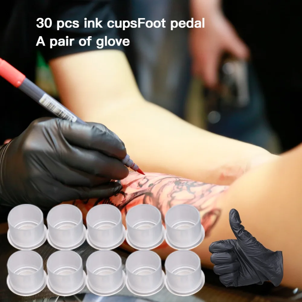 Топ полный новичок татуировки комплект моторная ручка машина США пистолет цвет