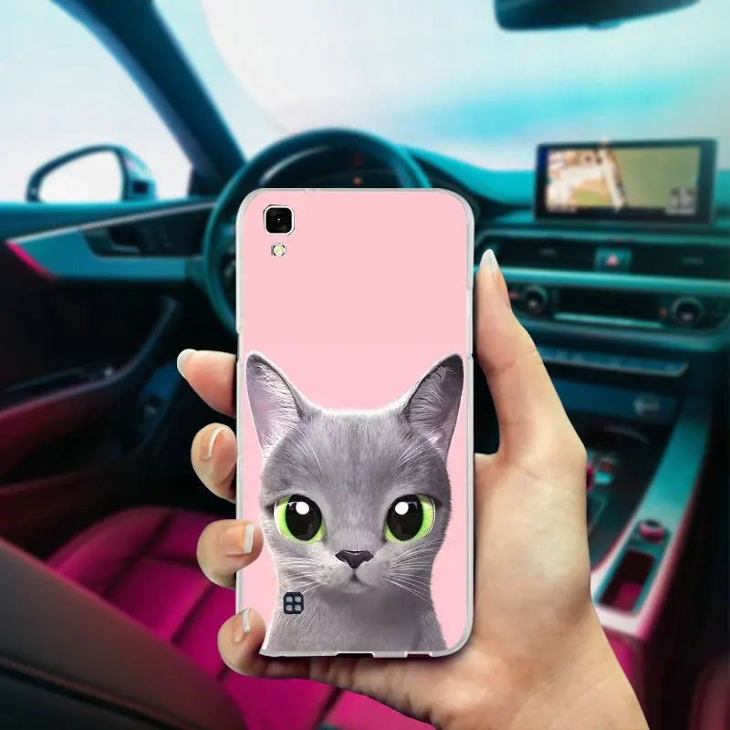 Мягкие силиконовые чехлы для телефонов Kawaii аниме Кот глазки LG Spirit V10 V20 V30 G2 G3 Mini G4 G5