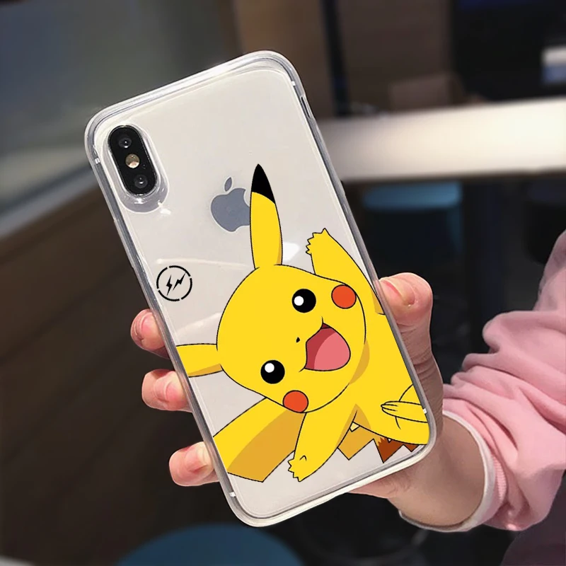 Забавный Милый Карманный Мягкий силиконовый чехол для iPhone 5 6 6s 7 8 Plus 11 Pro X XR XS