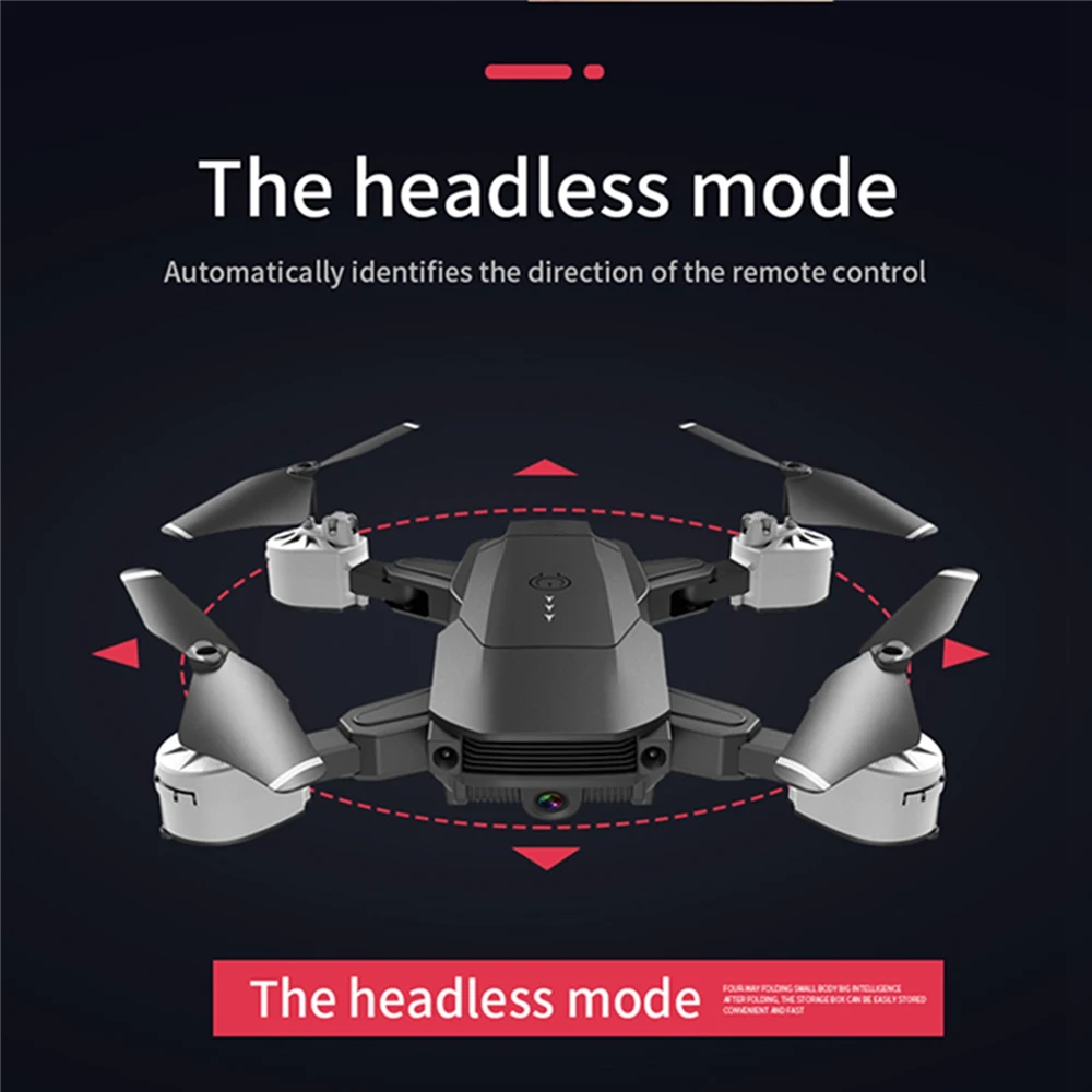 720P 1080P 4K HD камера WIFI складной Радиоуправляемый Дрон светодиодный светодиодной