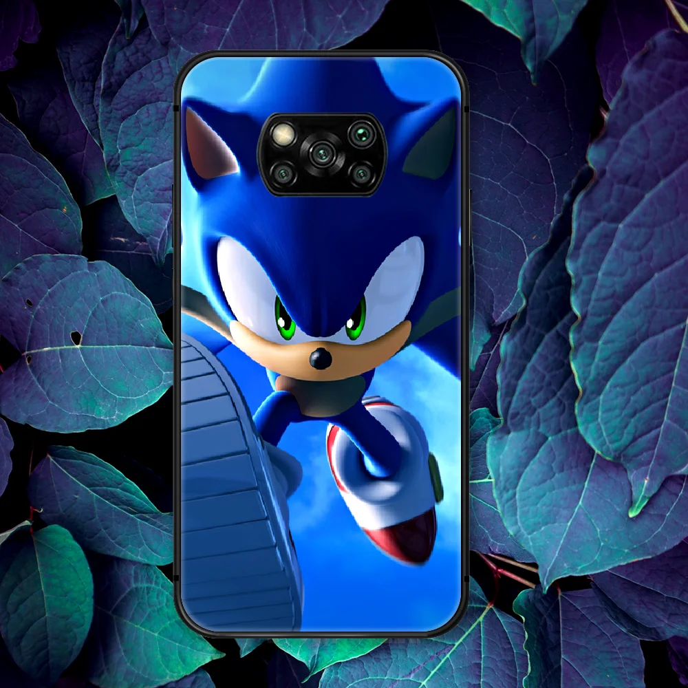 

Sonic Game Phone Case For Xiaomi Mi Note 10 A3 9 MAX 3 A2 8 9 Lite Pro Ultra black Hoesjes Pretty Etui Trend Prime Painting